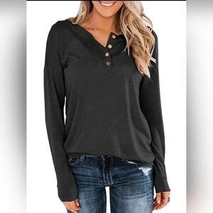 Long Sleeve Henley Shirt